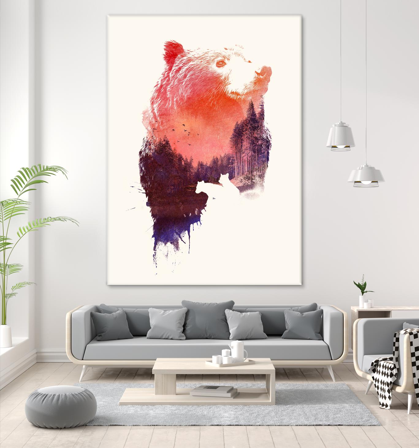 Love Forever by Robert Farkas on GIANT ART - purple animals