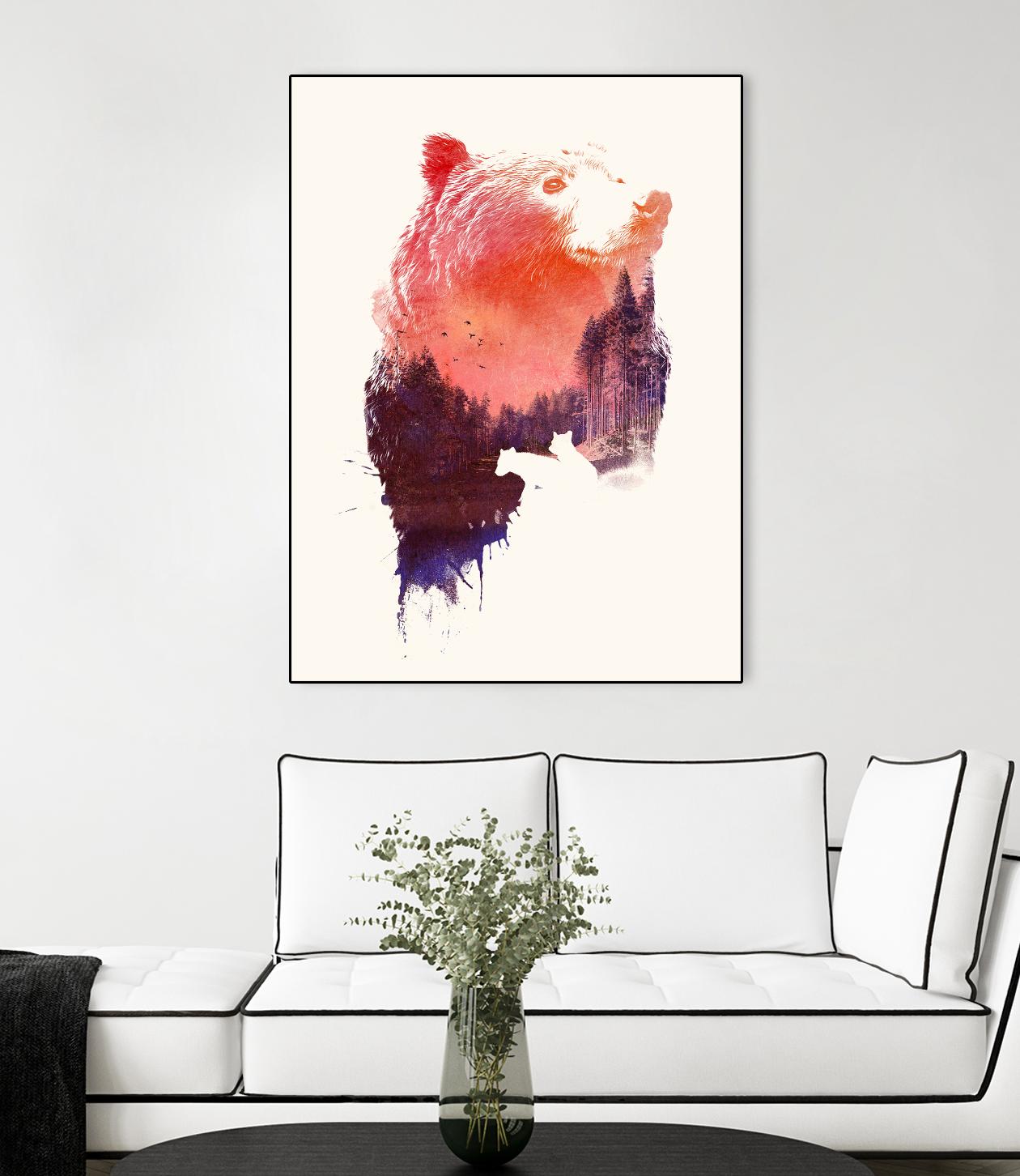 Love Forever by Robert Farkas on GIANT ART - purple animals