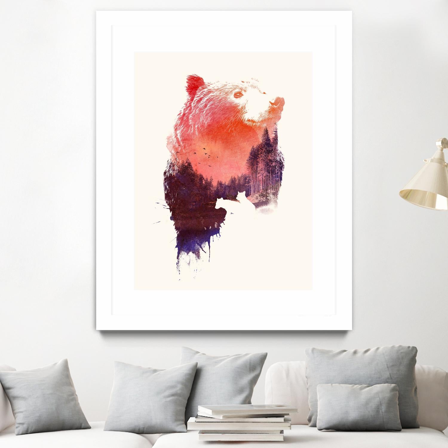 Love Forever by Robert Farkas on GIANT ART - purple animals