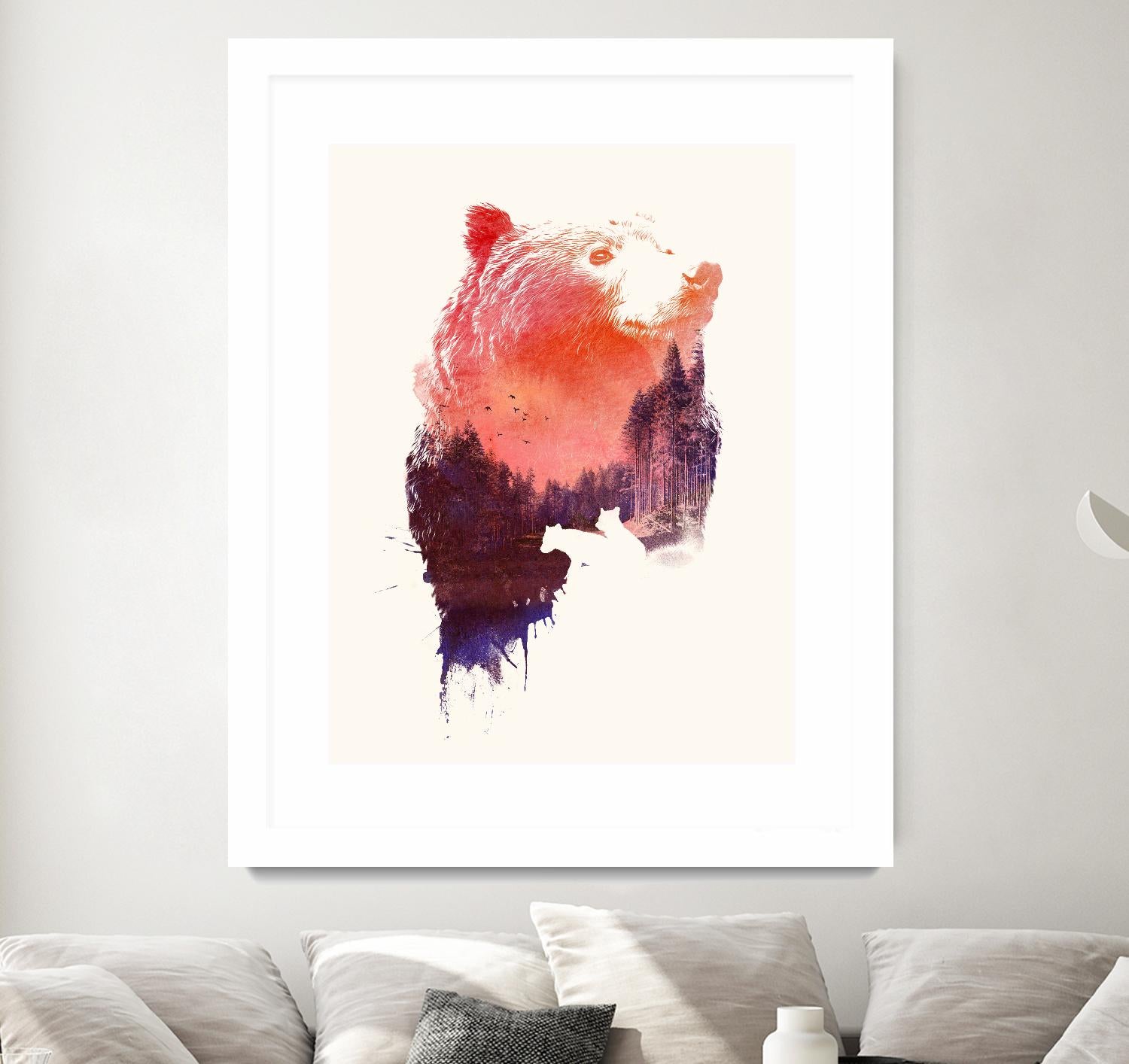 Love Forever by Robert Farkas on GIANT ART - purple animals