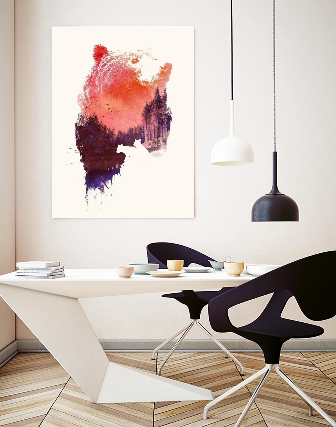 Love Forever by Robert Farkas on GIANT ART - purple animals