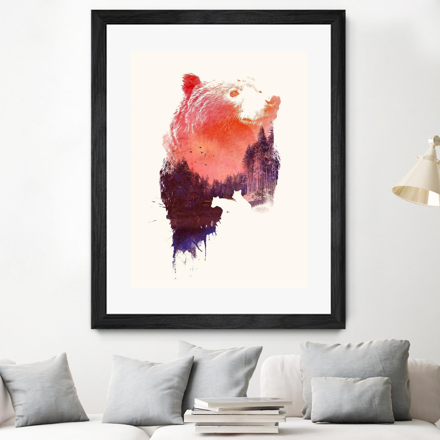 Love Forever by Robert Farkas on GIANT ART - purple animals