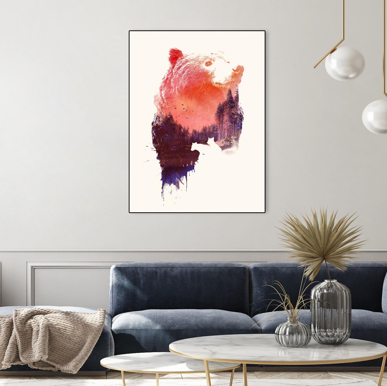 Love Forever by Robert Farkas on GIANT ART - purple animals