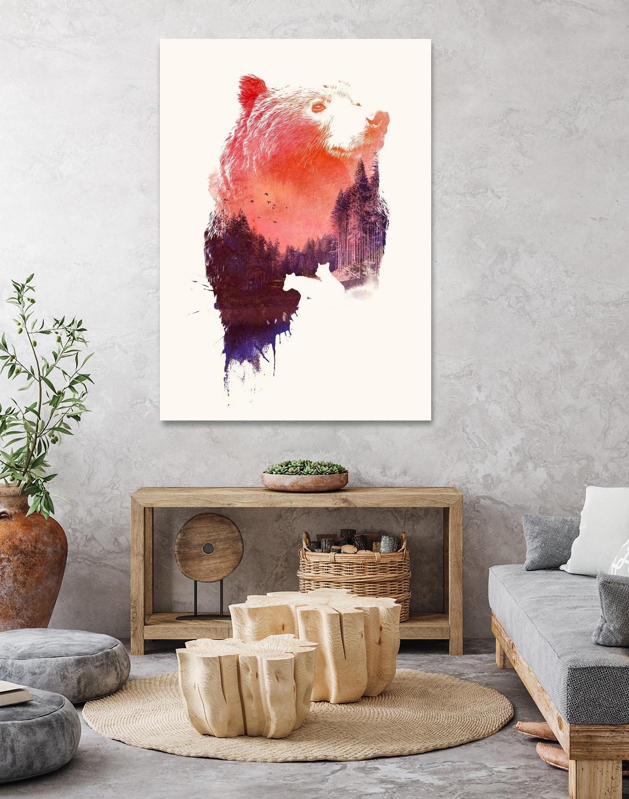 Love Forever by Robert Farkas on GIANT ART - purple animals