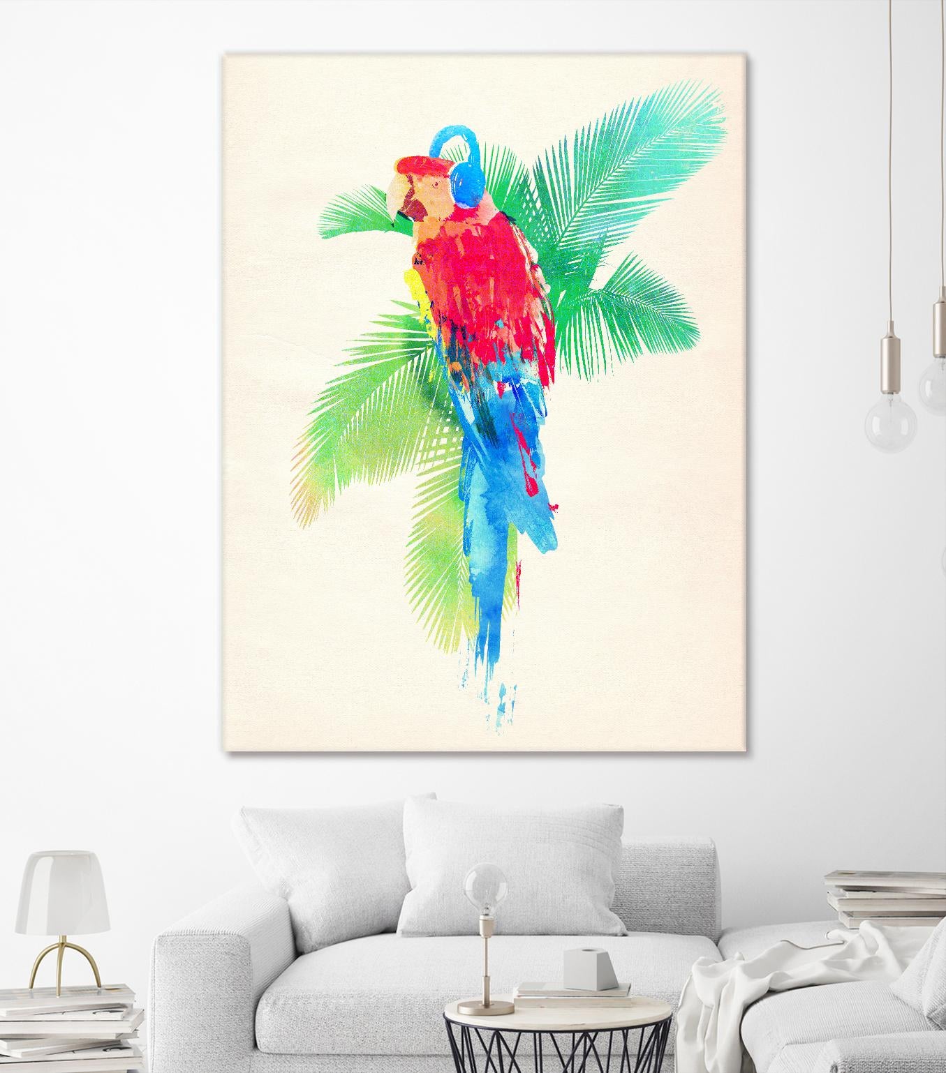 Tropical Party by Robert Farkas on GIANT ART - green animals