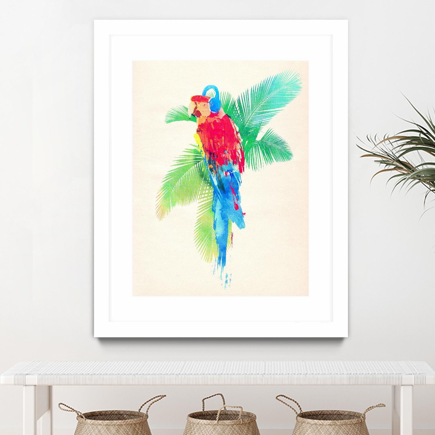 Tropical Party by Robert Farkas on GIANT ART - green animals