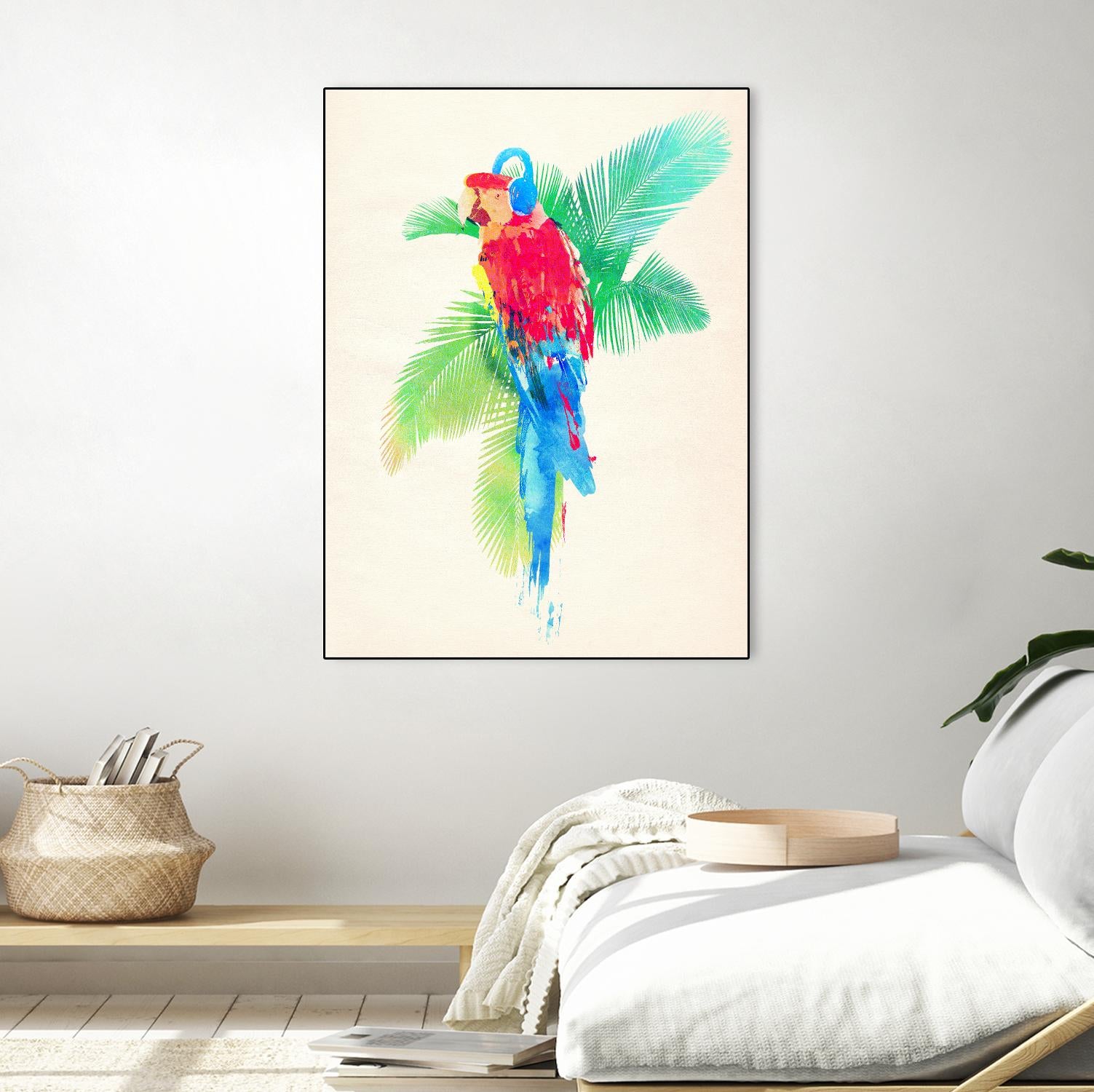 Tropical Party by Robert Farkas on GIANT ART - green animals