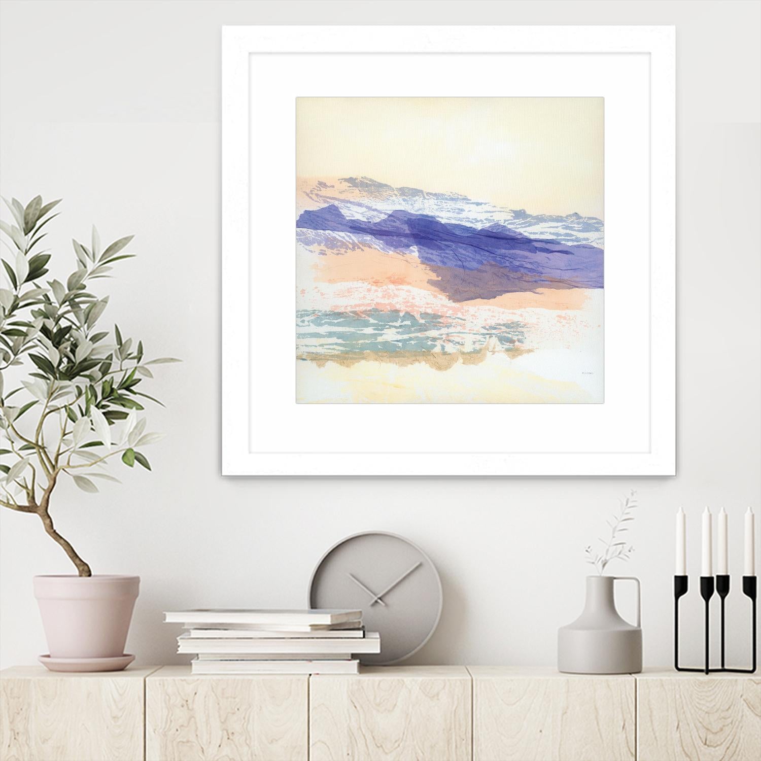 Abstract Mountain by Jan Sullivan Fowler on GIANT ART - multicolor abstracts; contemporary