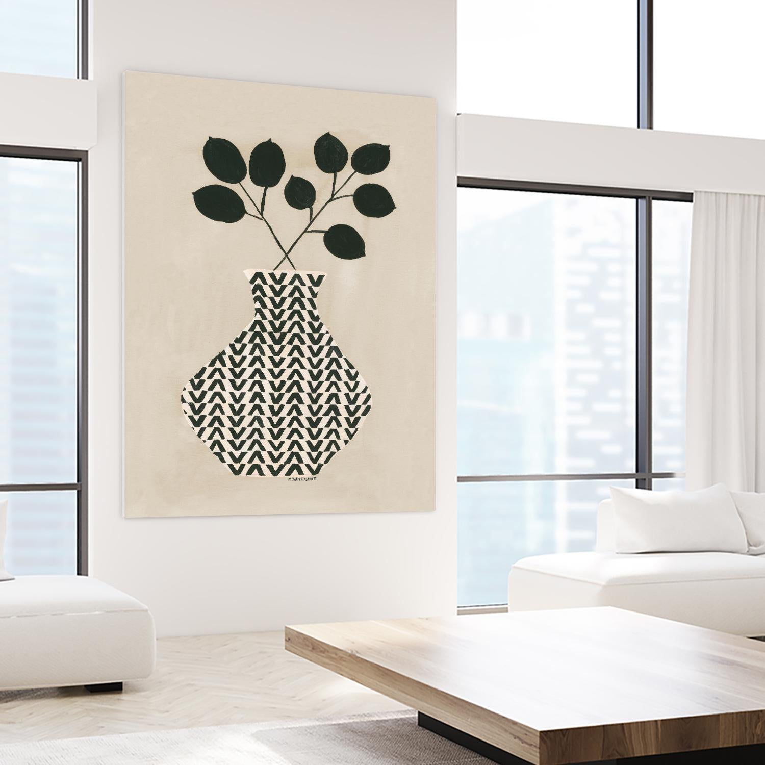 Vadim Vase by Megan Galante on GIANT ART - green contemporary, floral/still life, vases