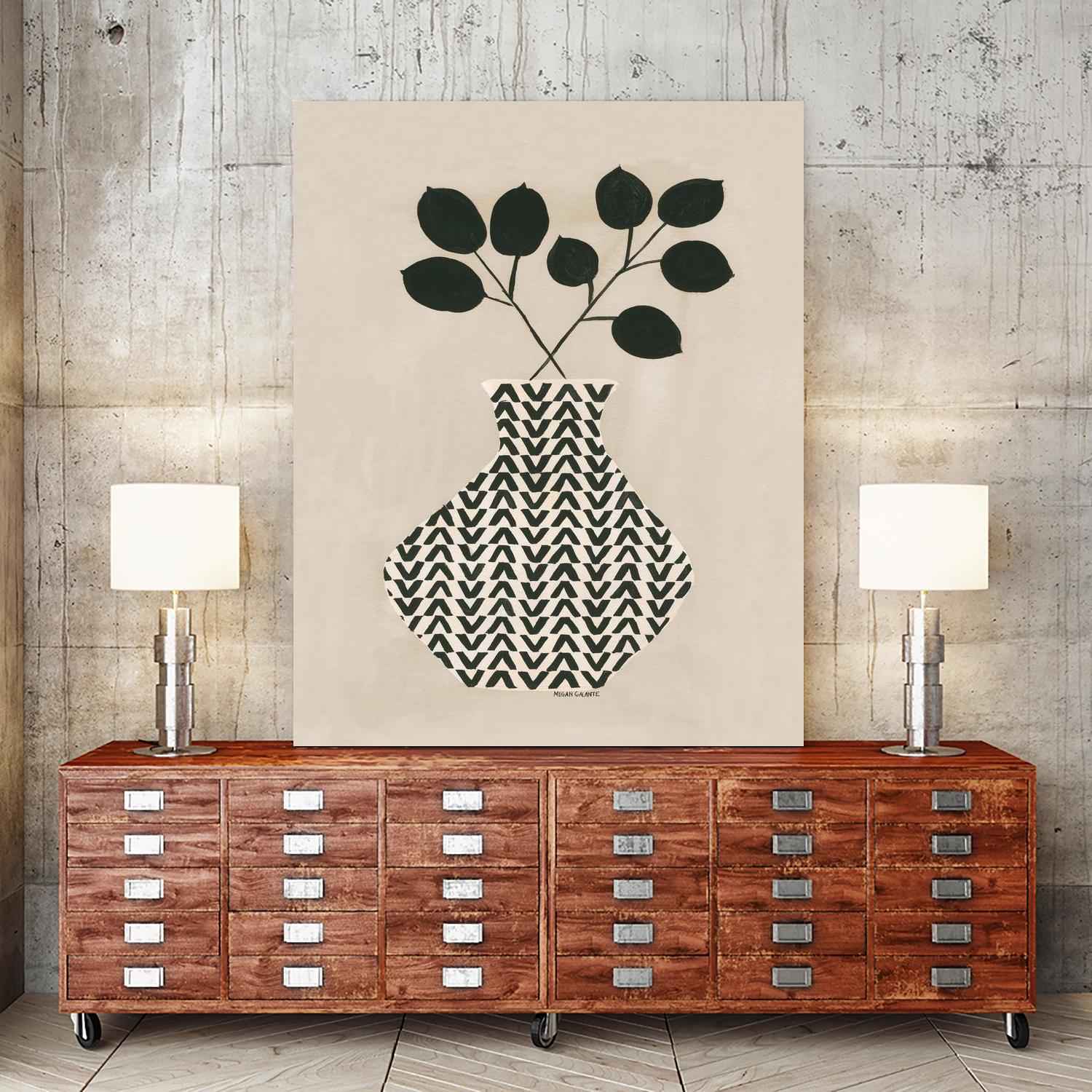 Vadim Vase by Megan Galante on GIANT ART - green contemporary, floral/still life, vases