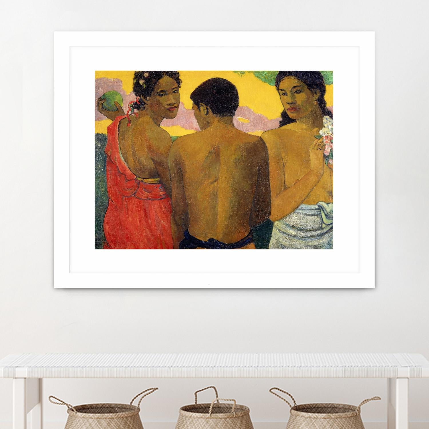 Three Tahitians by Paul Gauguin on GIANT ART - multicolor museum; figurative
