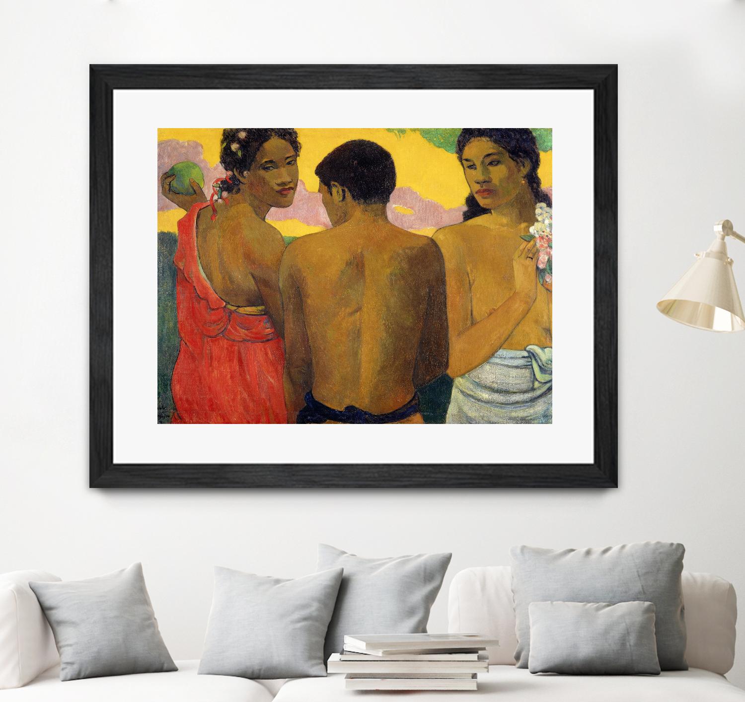 Three Tahitians by Paul Gauguin on GIANT ART - multicolor museum; figurative