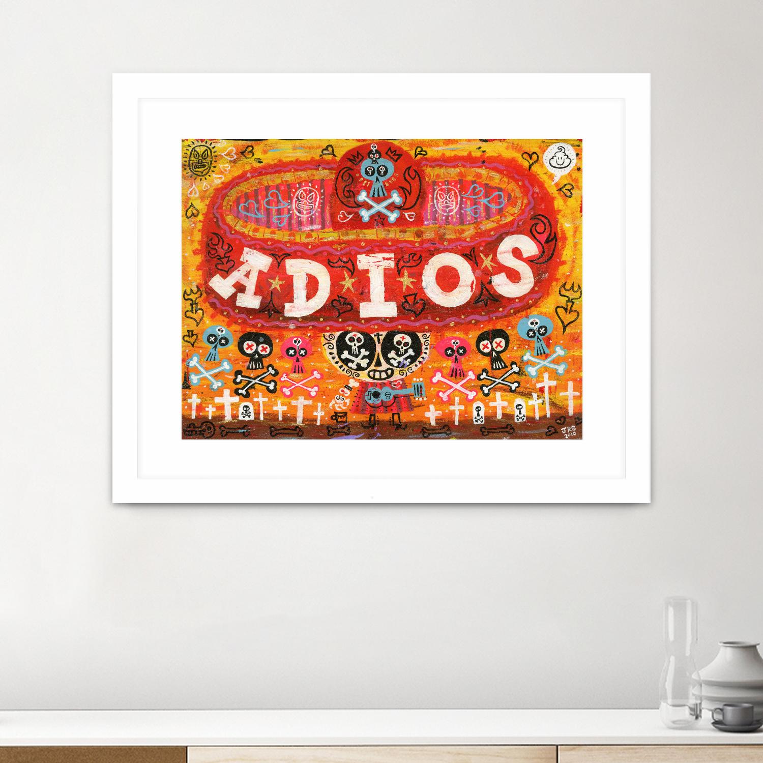 Adios Amigos by Jorge R. Gutierrez on GIANT ART - multicolor ethnic; urban/pop surrealism