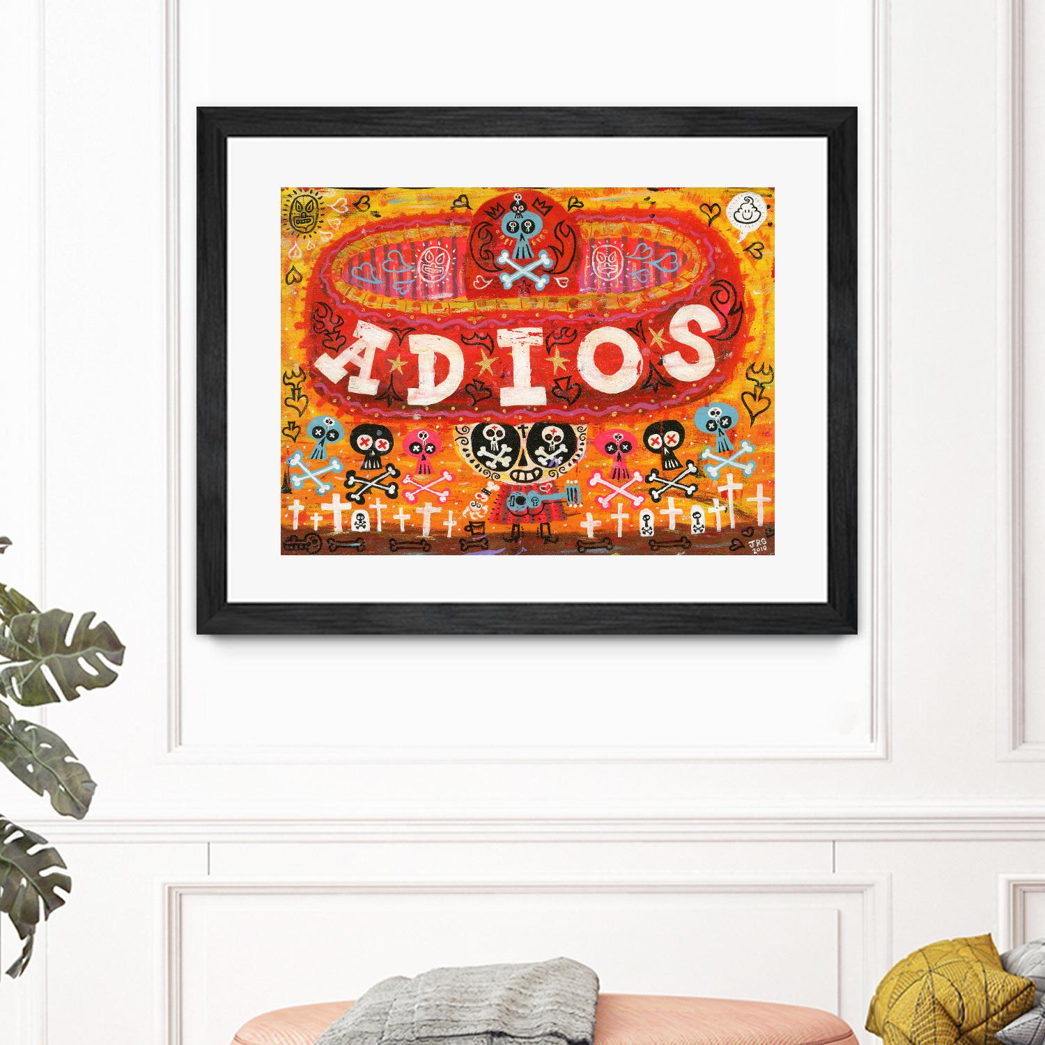 Adios Amigos by Jorge R. Gutierrez on GIANT ART - multicolor ethnic; urban/pop surrealism