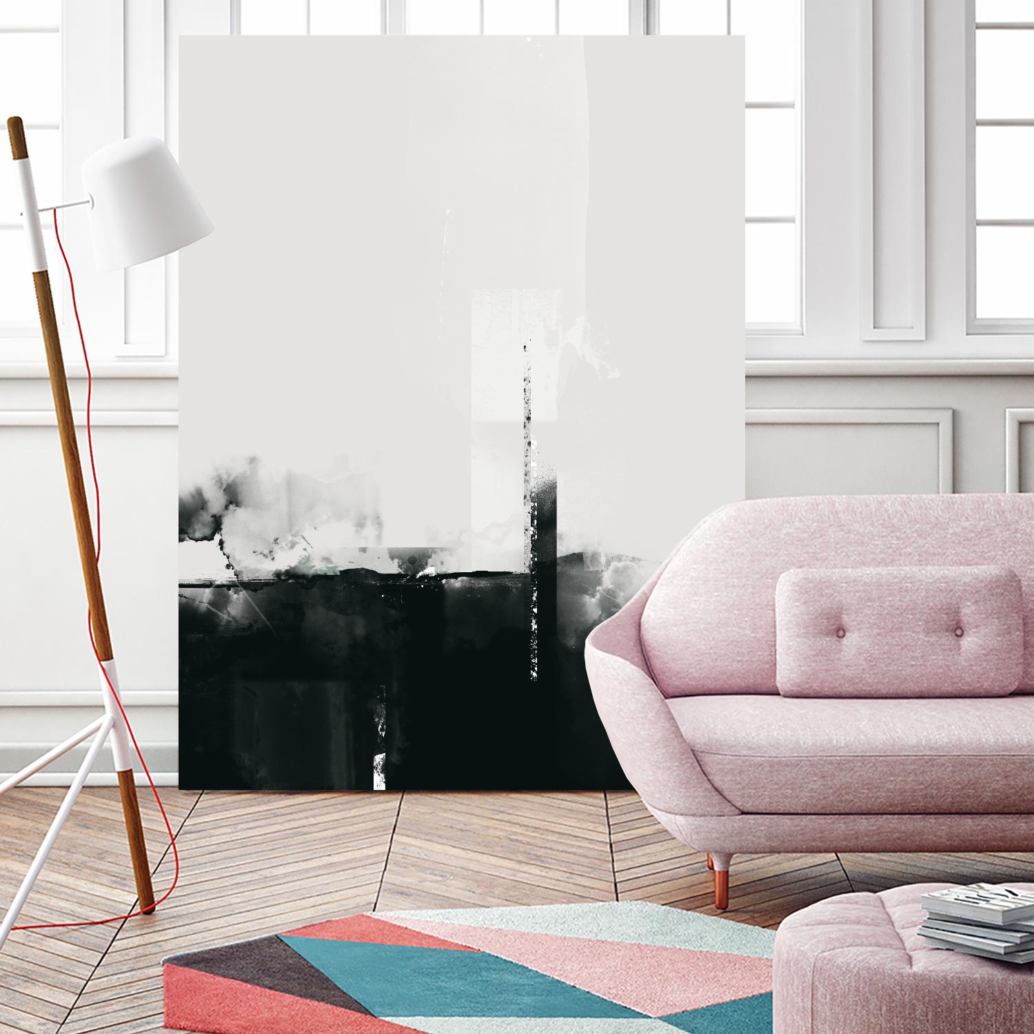 Big Smoke by Green Lili on GIANT ART - white black & white