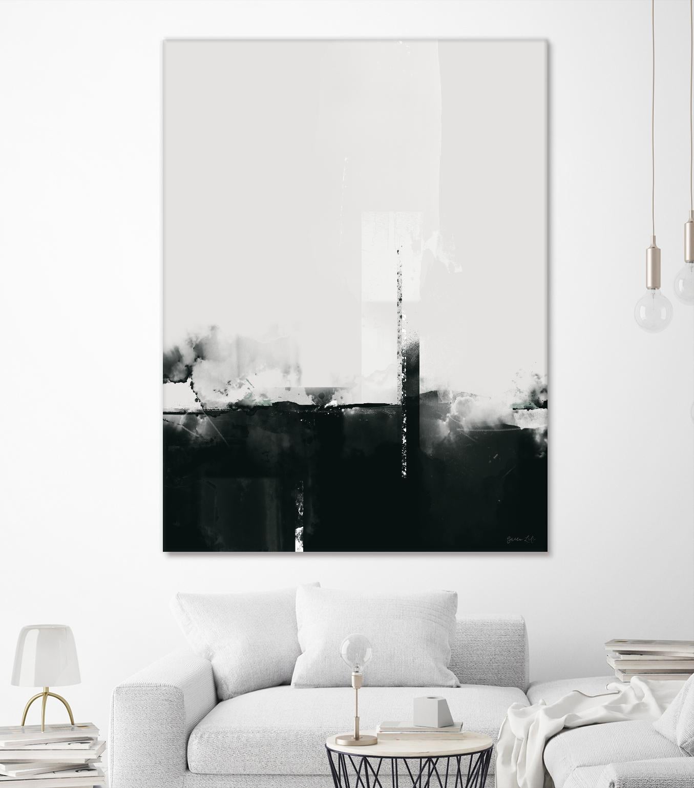 Big Smoke by Green Lili on GIANT ART - white black & white