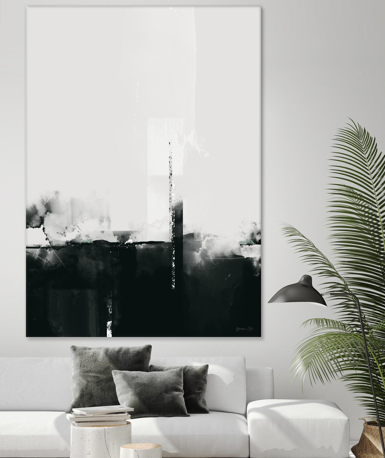 Big Smoke by Green Lili on GIANT ART - white black & white