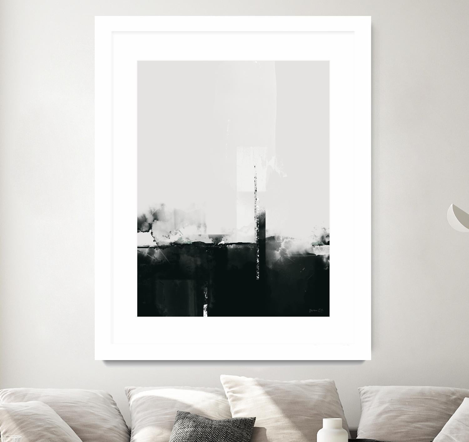 Big Smoke by Green Lili on GIANT ART - white black & white