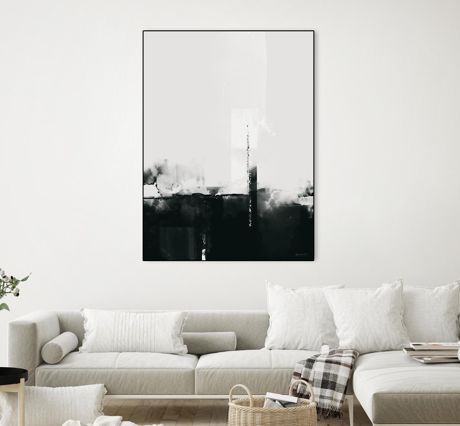 Big Smoke by Green Lili on GIANT ART - white black & white