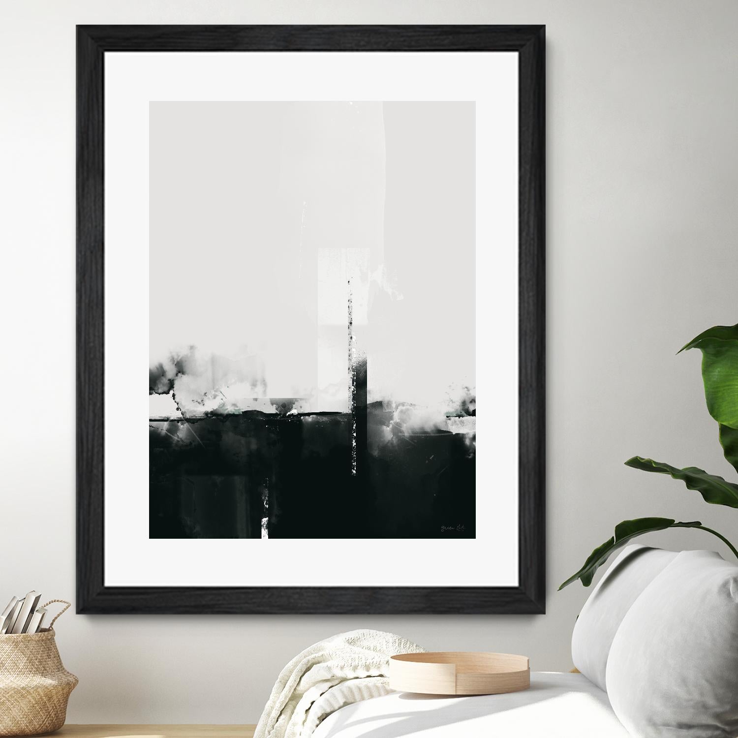 Big Smoke by Green Lili on GIANT ART - white black & white
