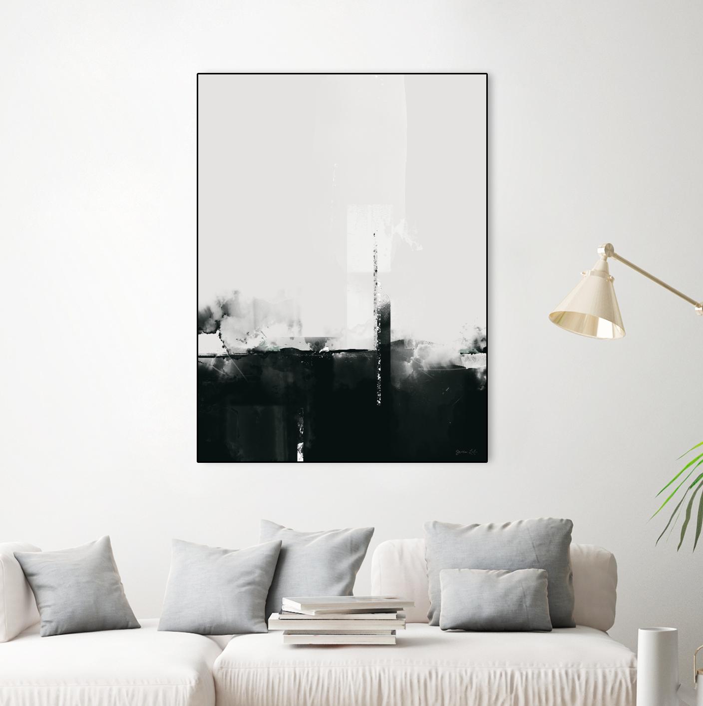Big Smoke by Green Lili on GIANT ART - white black & white