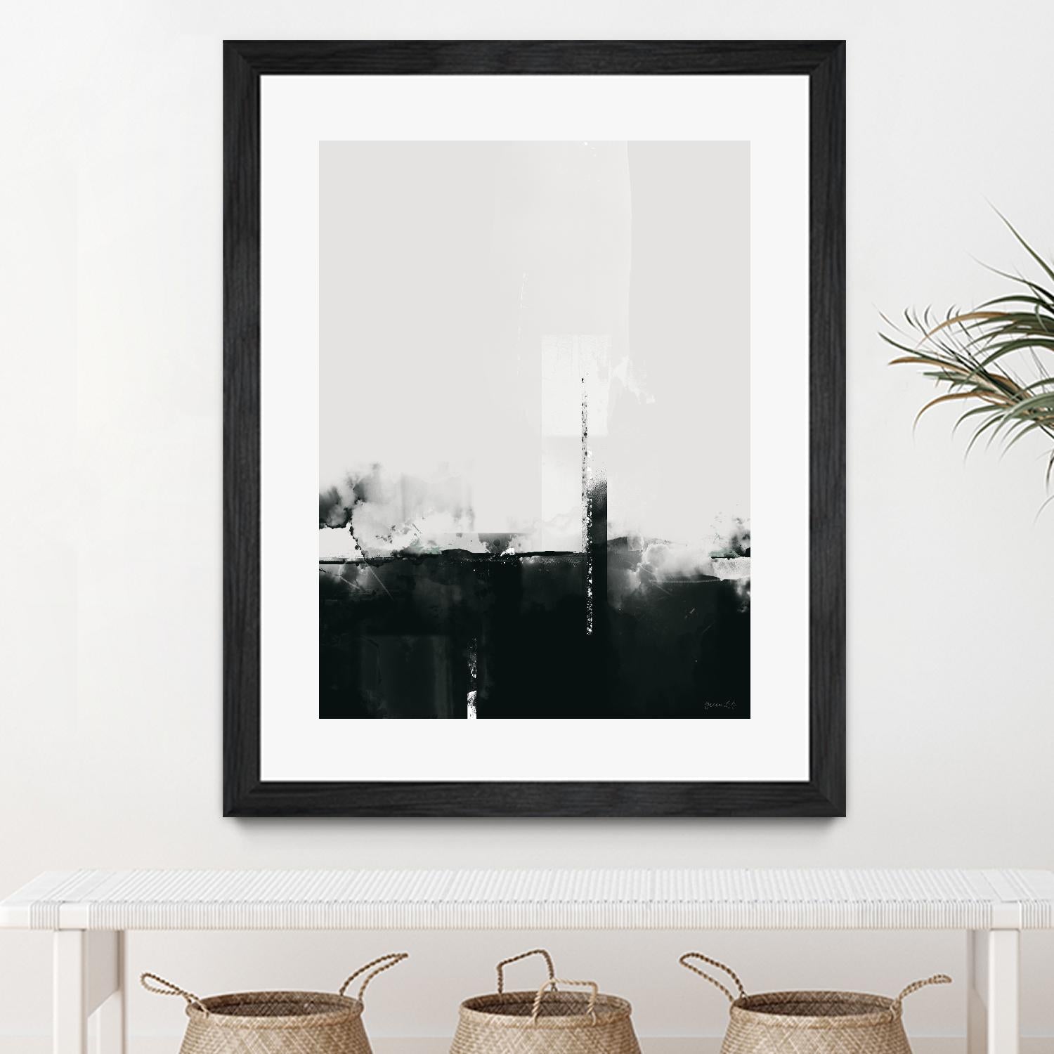 Big Smoke by Green Lili on GIANT ART - white black & white