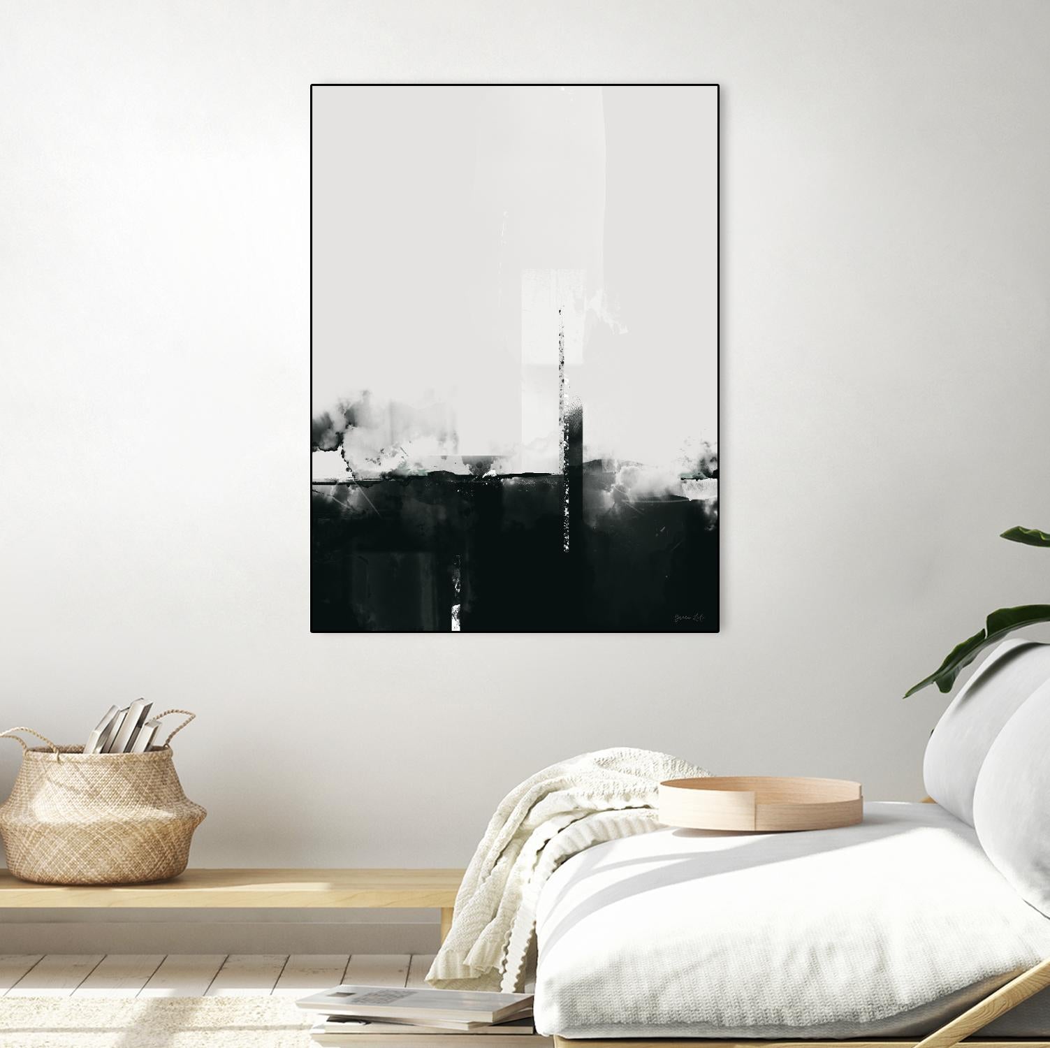 Big Smoke by Green Lili on GIANT ART - white black & white