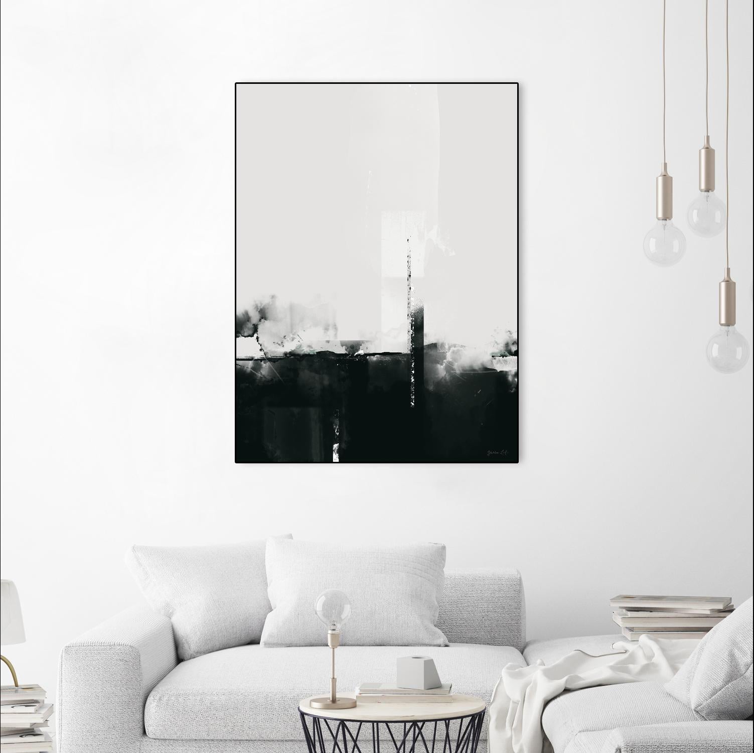 Big Smoke by Green Lili on GIANT ART - white black & white