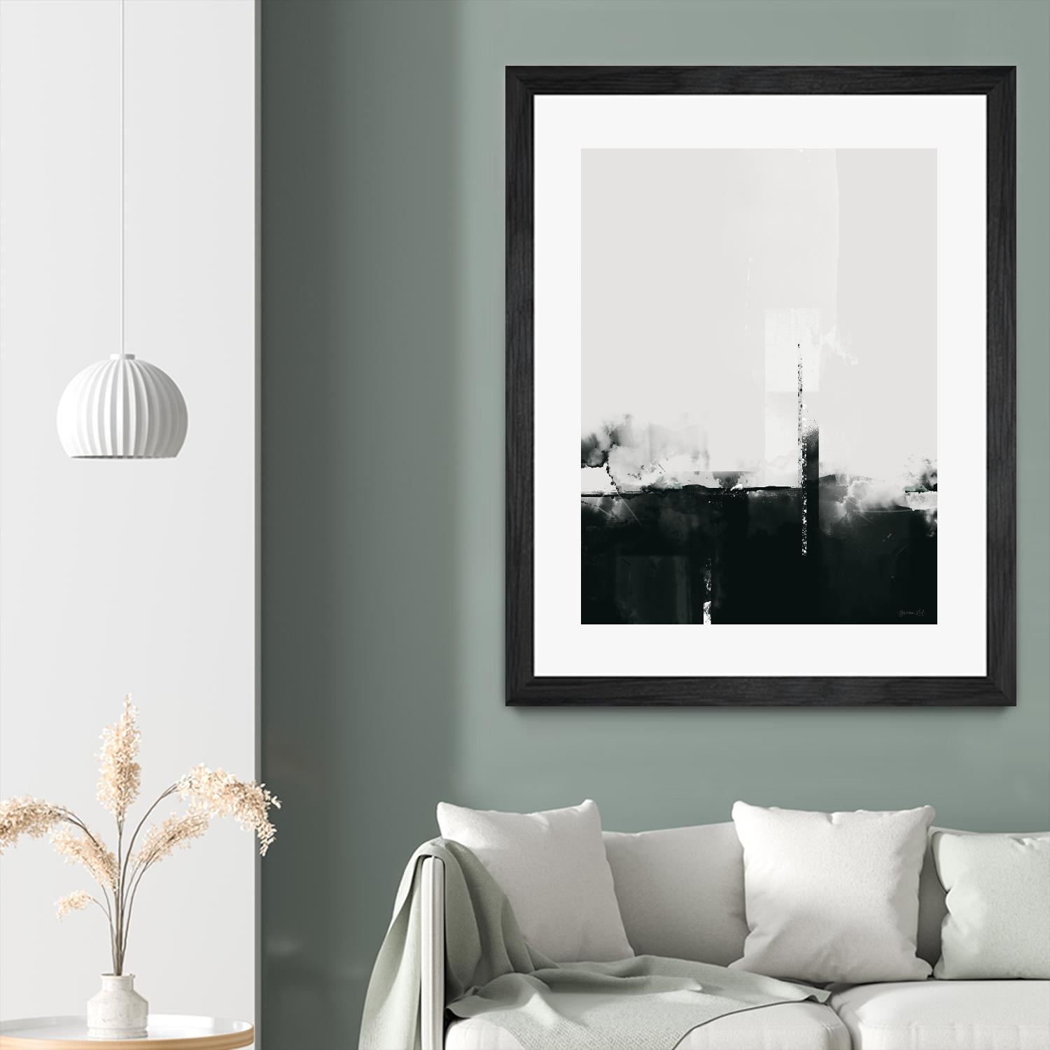 Big Smoke by Green Lili on GIANT ART - white black & white