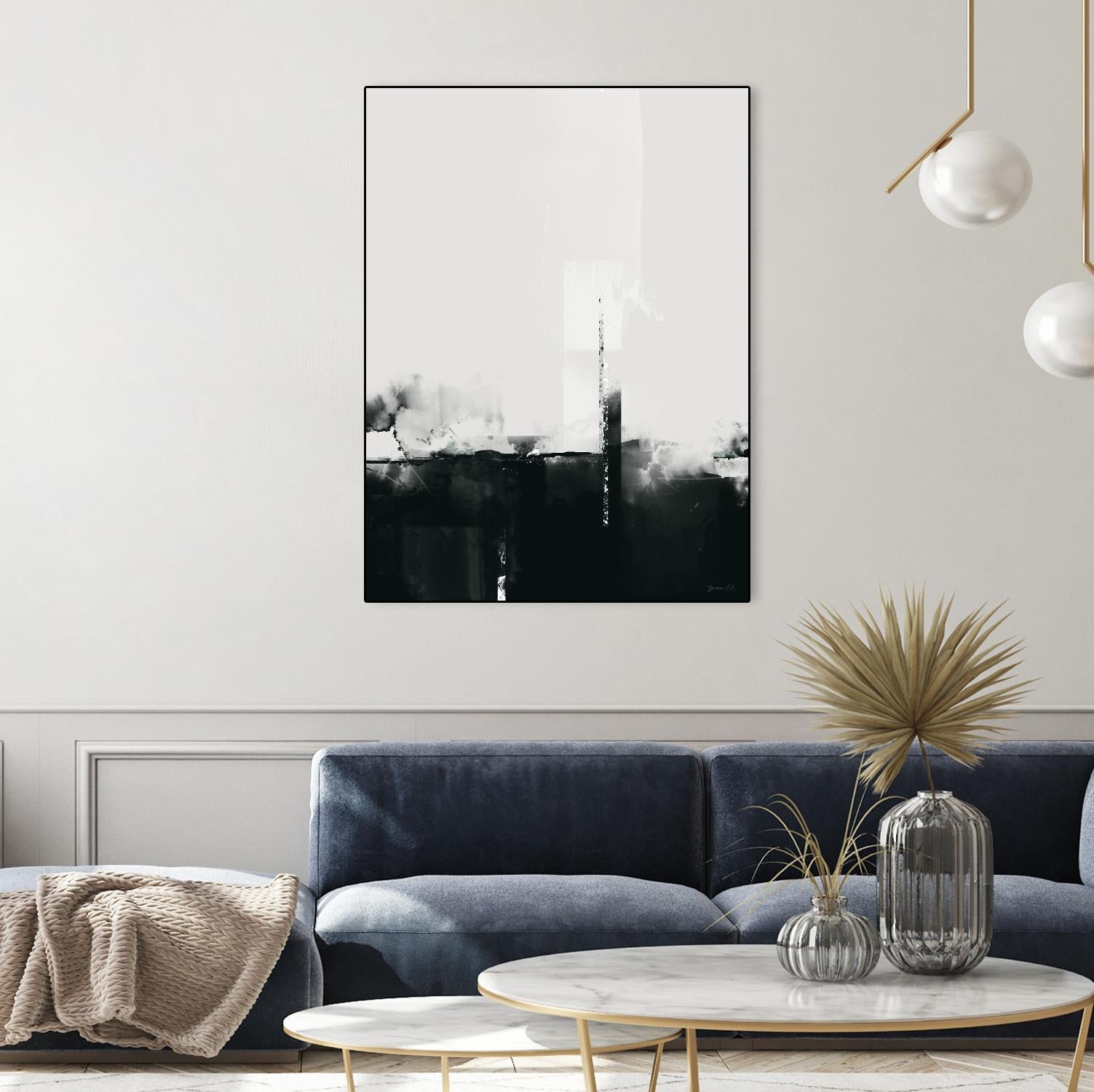 Big Smoke by Green Lili on GIANT ART - white black & white