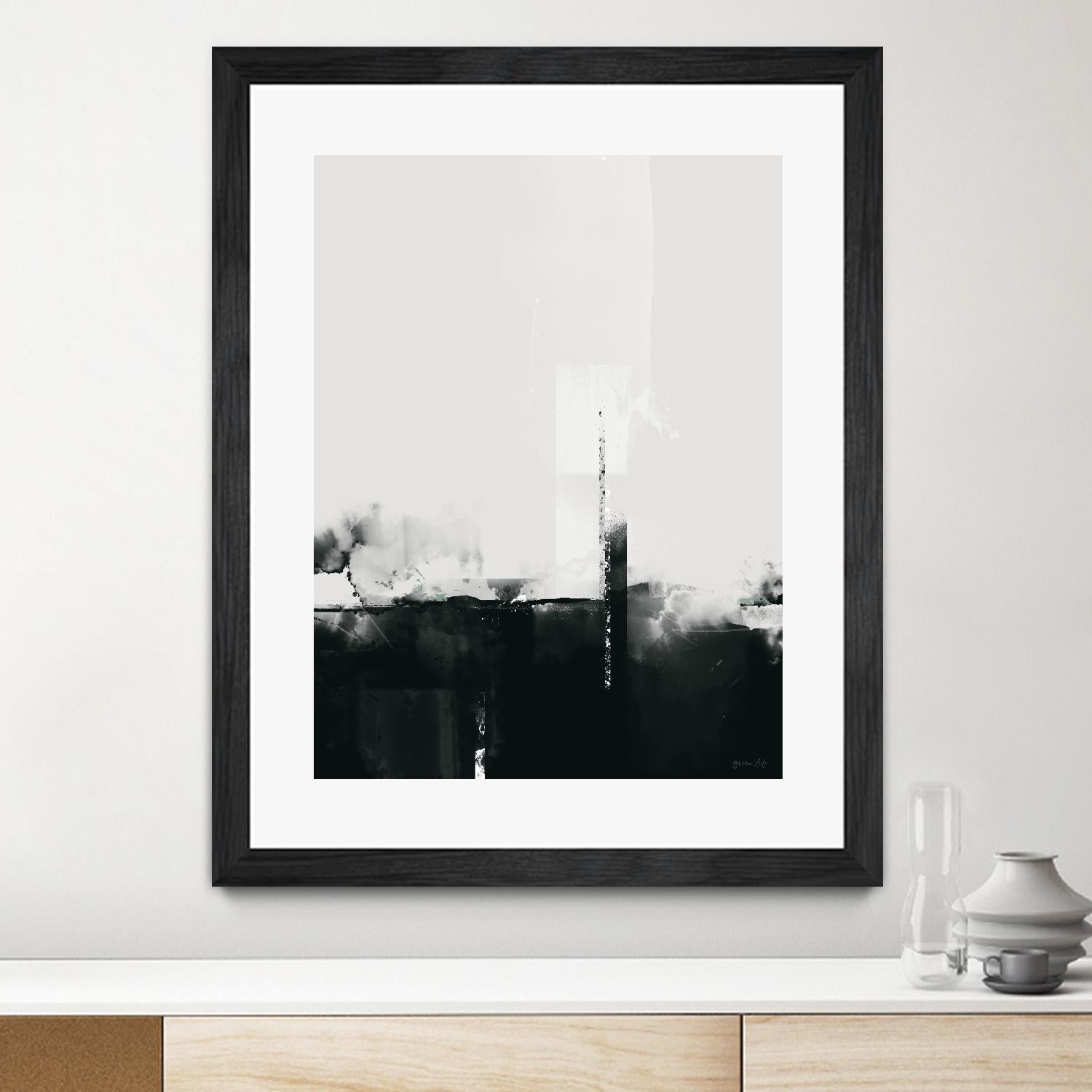 Big Smoke by Green Lili on GIANT ART - white black & white