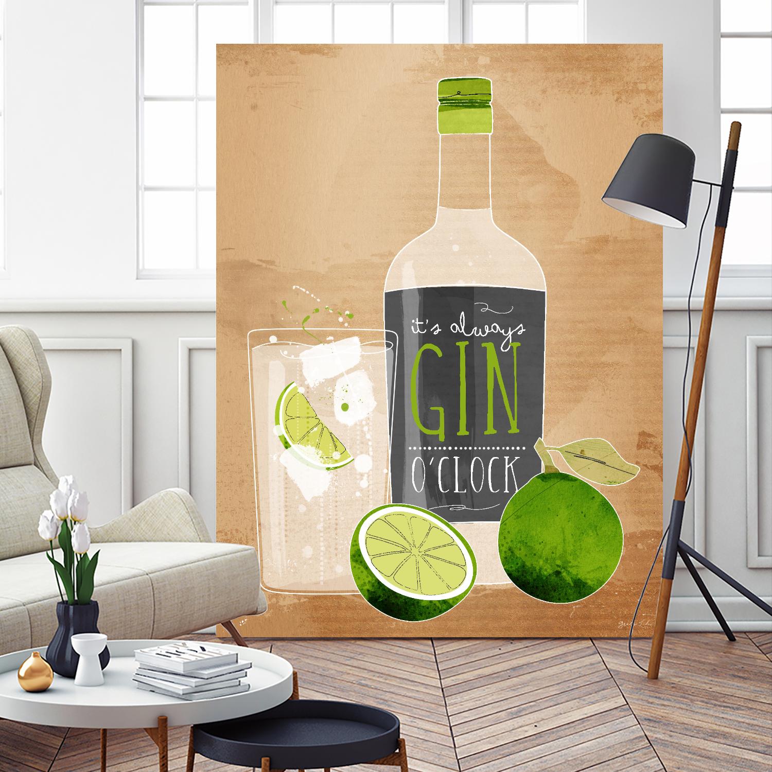 Gin O’Clock by Green Lili on GIANT ART - multicolor cuisine