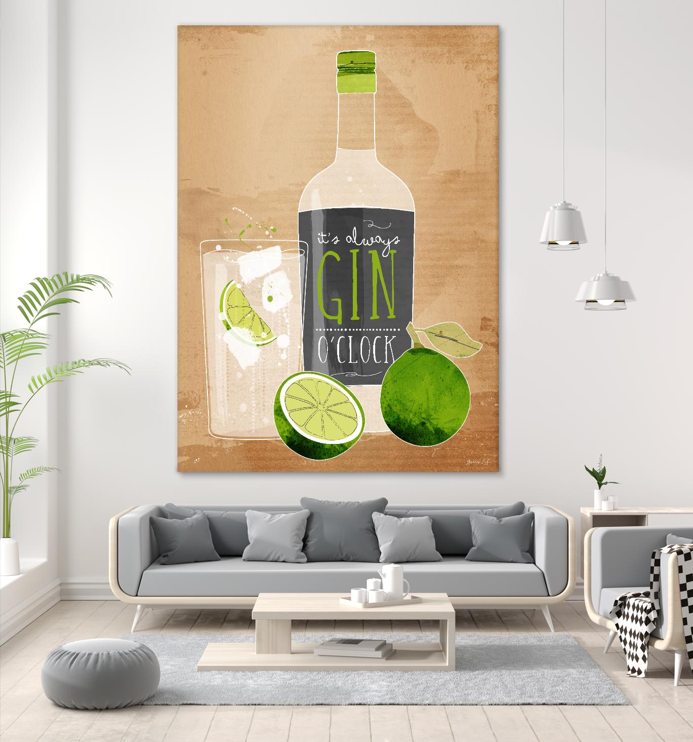 Gin O’Clock by Green Lili on GIANT ART - multicolor cuisine