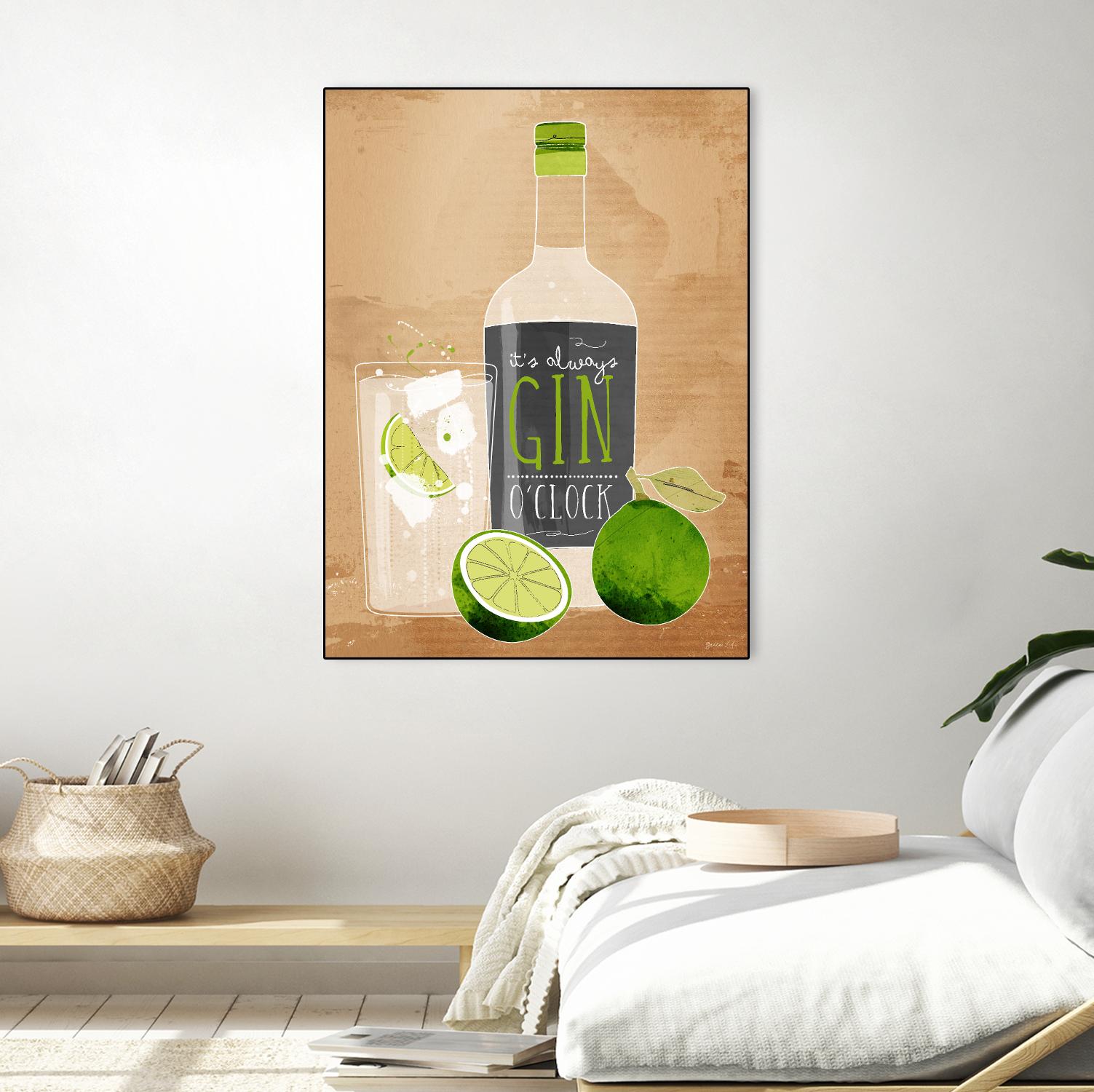 Gin O’Clock by Green Lili on GIANT ART - multicolor cuisine