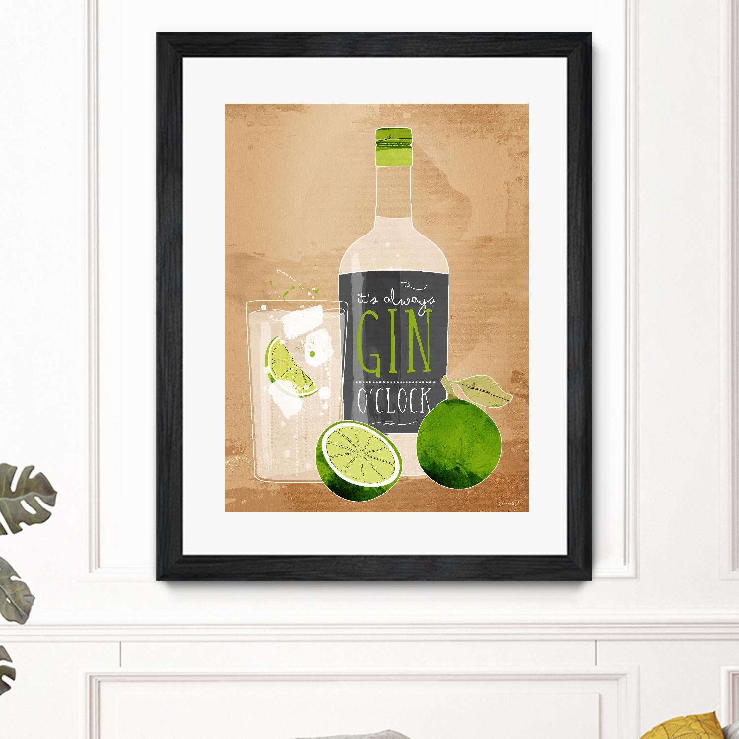 Gin O’Clock by Green Lili on GIANT ART - multicolor cuisine