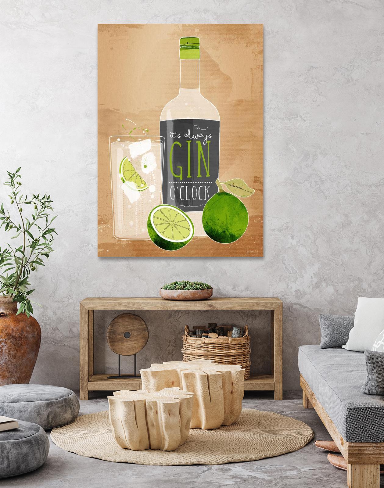 Gin O’Clock by Green Lili on GIANT ART - multicolor cuisine