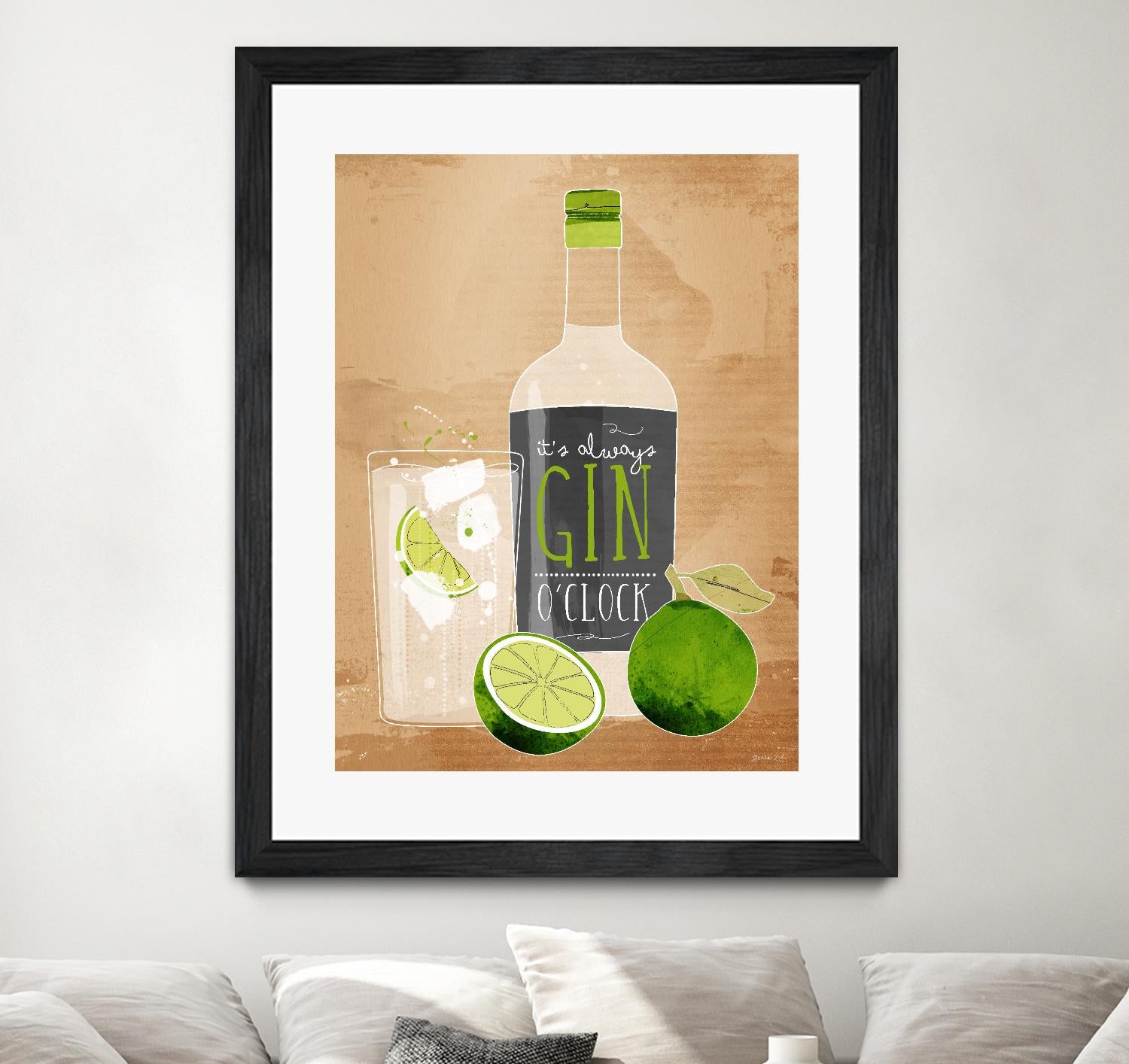 Gin O’Clock by Green Lili on GIANT ART - multicolor cuisine
