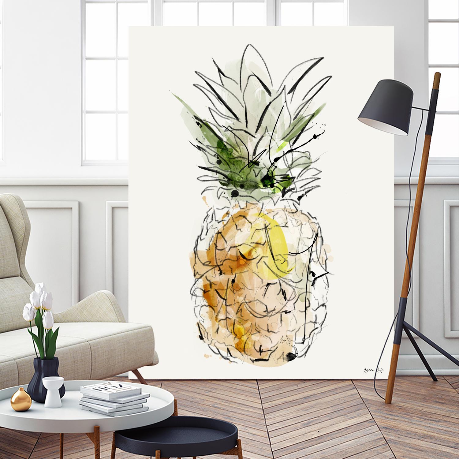 Fine Apple by Green Lili on GIANT ART - multicolor contemporary; cuisine