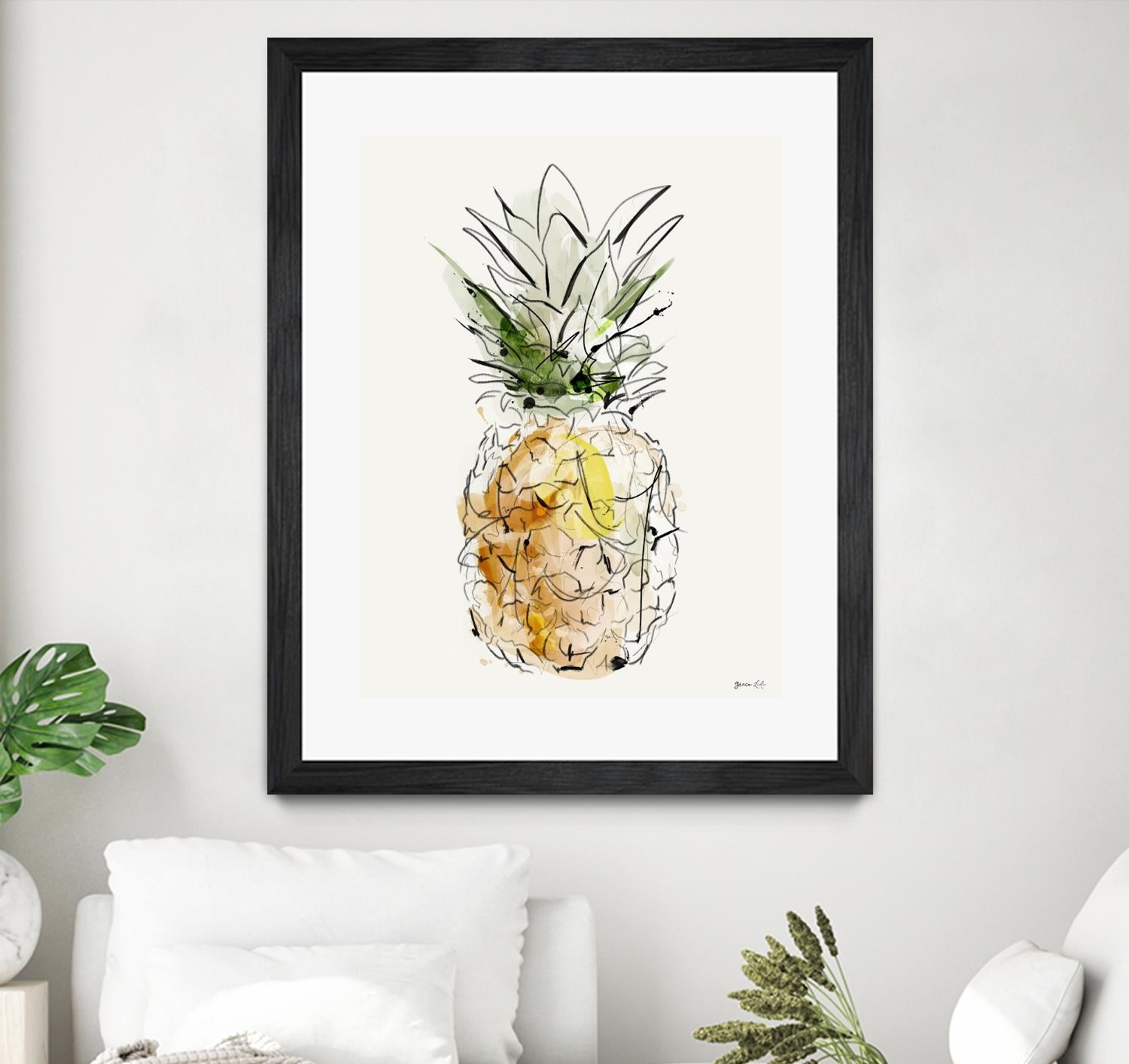 Fine Apple by Green Lili on GIANT ART - multicolor contemporary; cuisine