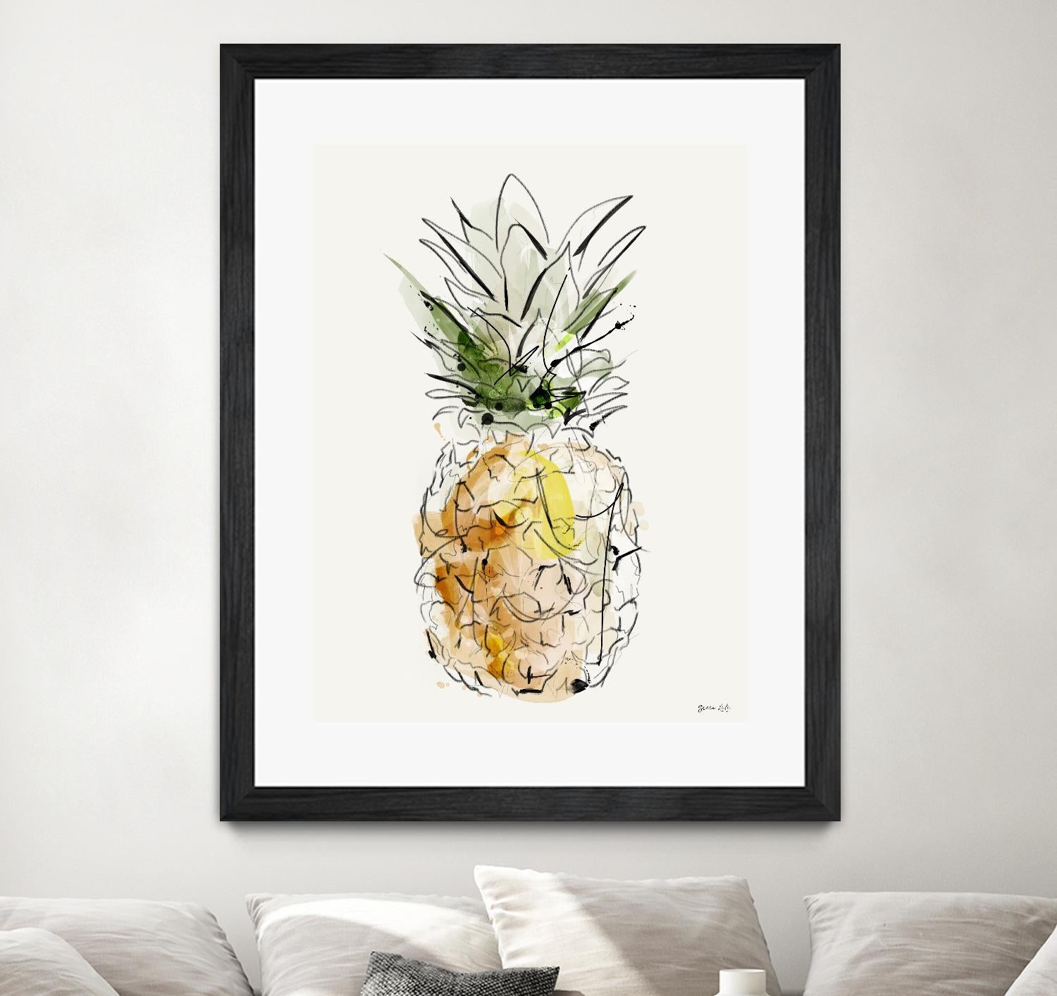 Fine Apple by Green Lili on GIANT ART - multicolor contemporary; cuisine