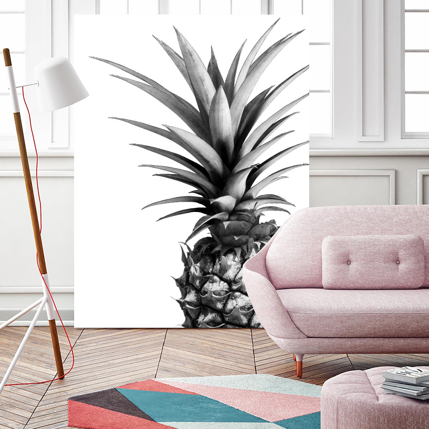 Pineapple (BW) by Lexie Greer on GIANT ART - multicolor photography; cuisine; floral/still life