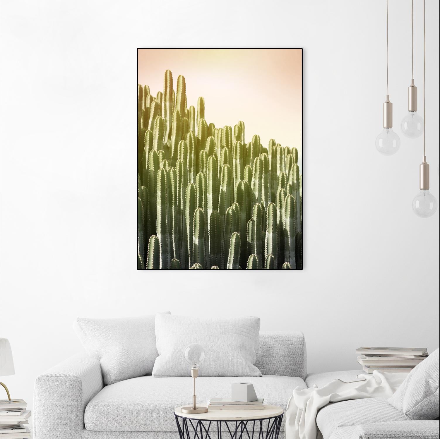 Pink Sky Cactus by Lexie Greer on GIANT ART - multicolor photography; floral/still life