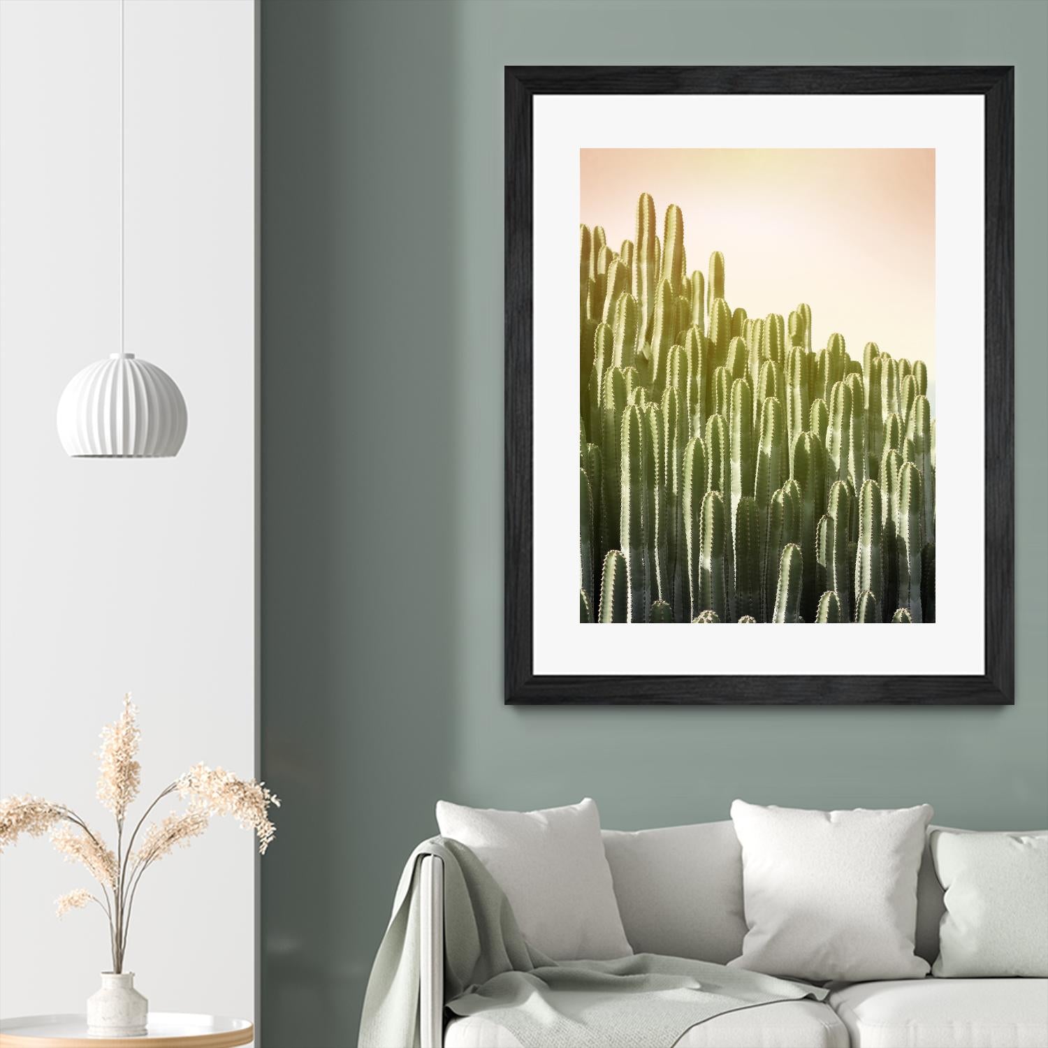 Pink Sky Cactus by Lexie Greer on GIANT ART - multicolor photography; floral/still life