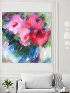 Big Pinks by Pamela Gatens on GIANT ART - multicolor floral/still life