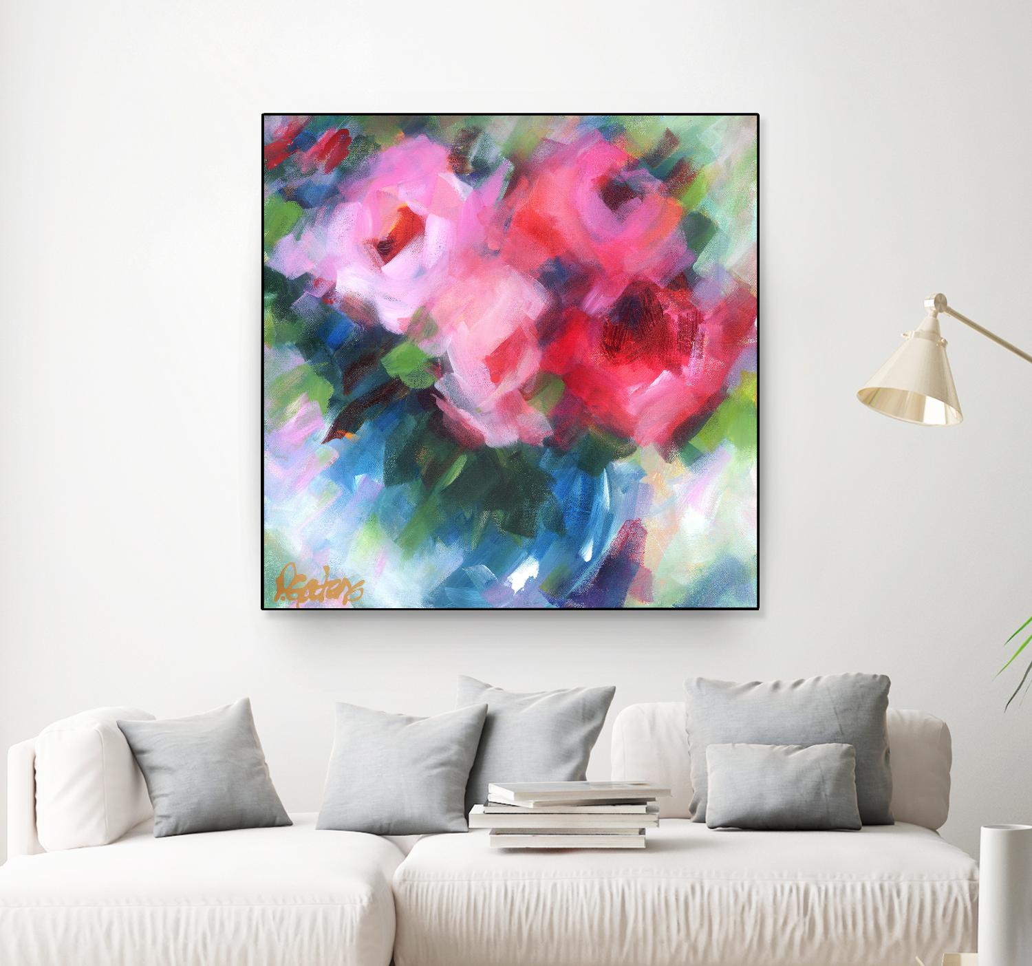 Big Pinks by Pamela Gatens on GIANT ART - multicolor floral/still life