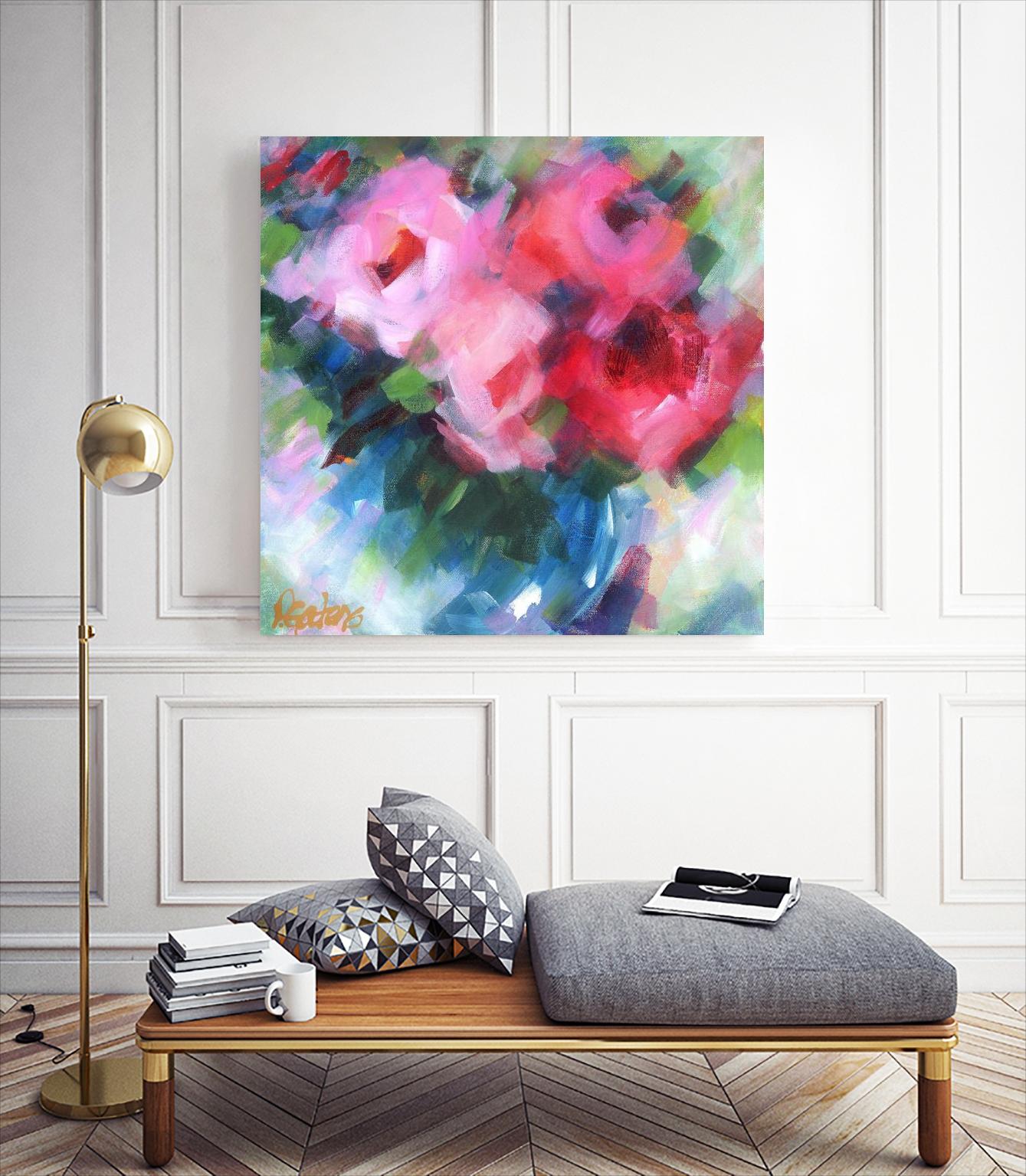 Big Pinks by Pamela Gatens on GIANT ART - multicolor floral/still life