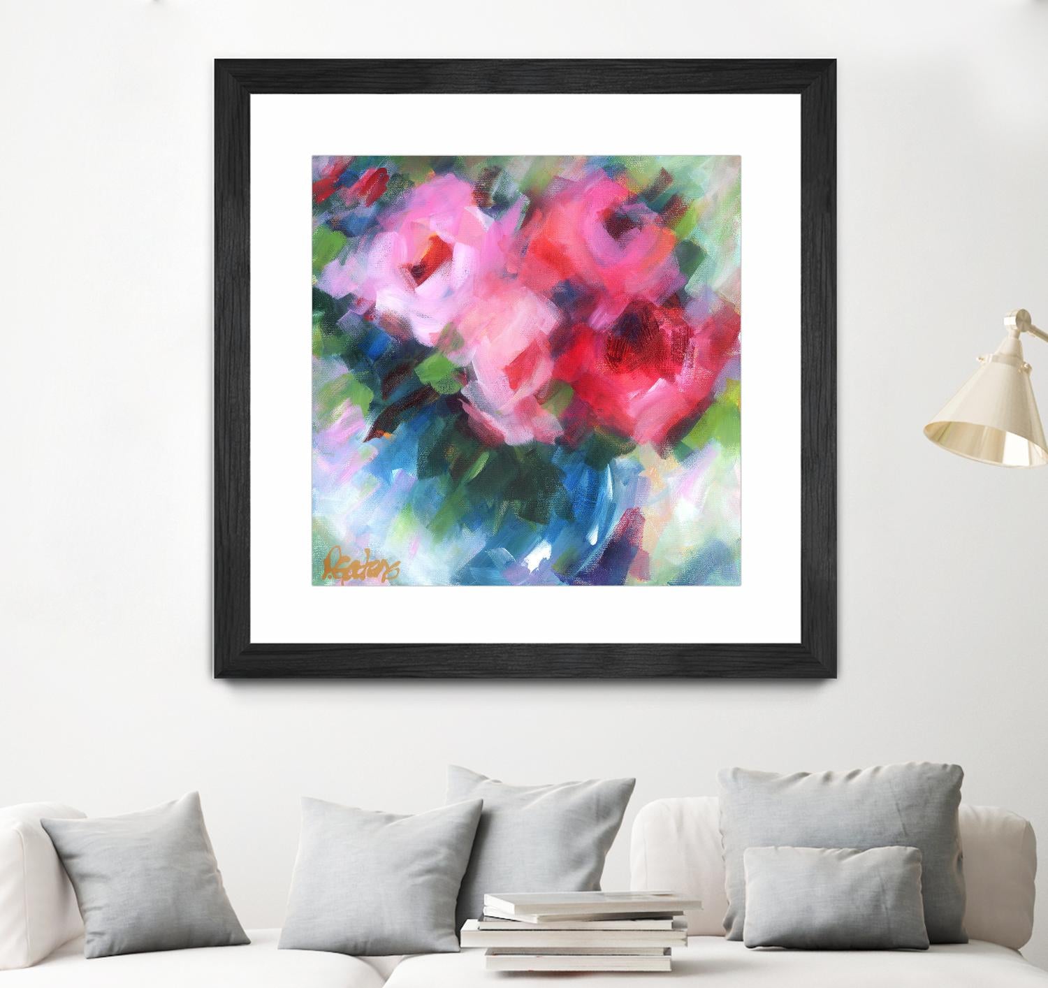 Big Pinks by Pamela Gatens on GIANT ART - multicolor floral/still life