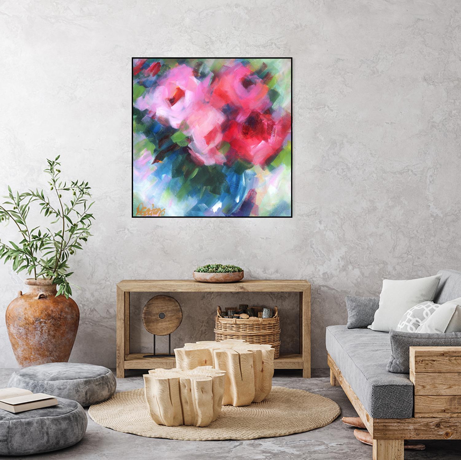 Big Pinks by Pamela Gatens on GIANT ART - multicolor floral/still life