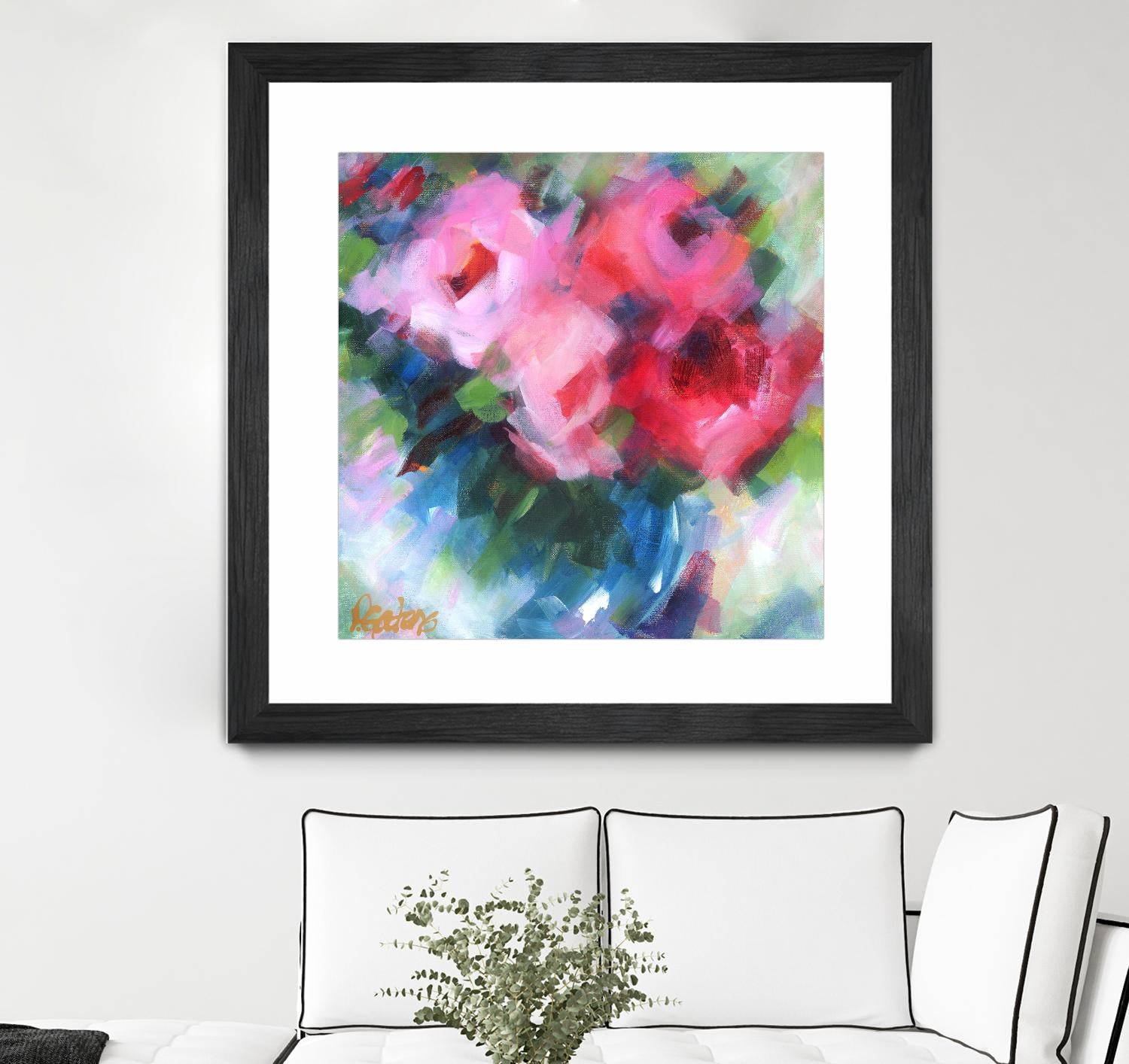 Big Pinks by Pamela Gatens on GIANT ART - multicolor floral/still life