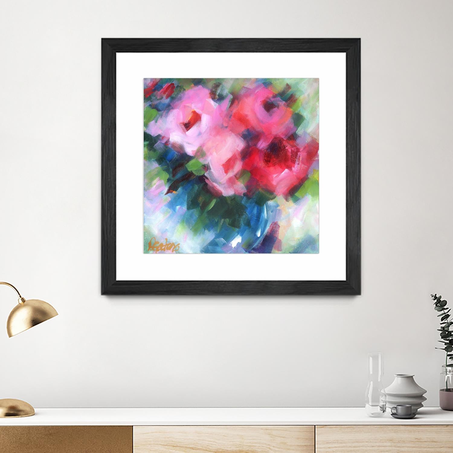 Big Pinks by Pamela Gatens on GIANT ART - multicolor floral/still life